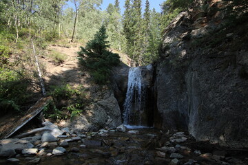 waterfall in the Colorado Rocky mountains