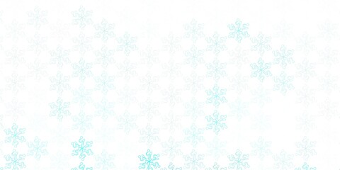 Light blue vector natural layout with flowers.