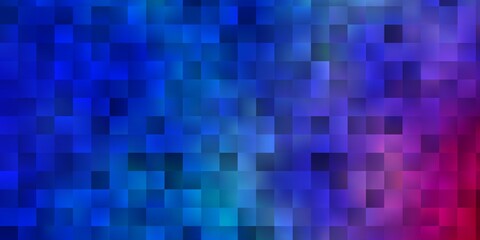 Light Blue, Red vector layout with lines, rectangles.