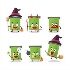 Halloween expression emoticons with cartoon character of atm card slot