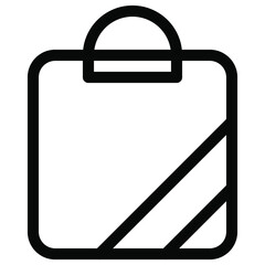 user interface icon. shopping bag icon. box icon, delivery icon, credit card icon, arrow icon, mail message icon, line style icon. vector illustration. vector icon