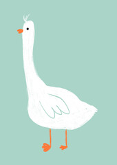 goose hand drawn illustration,art wall inspiration © jim80