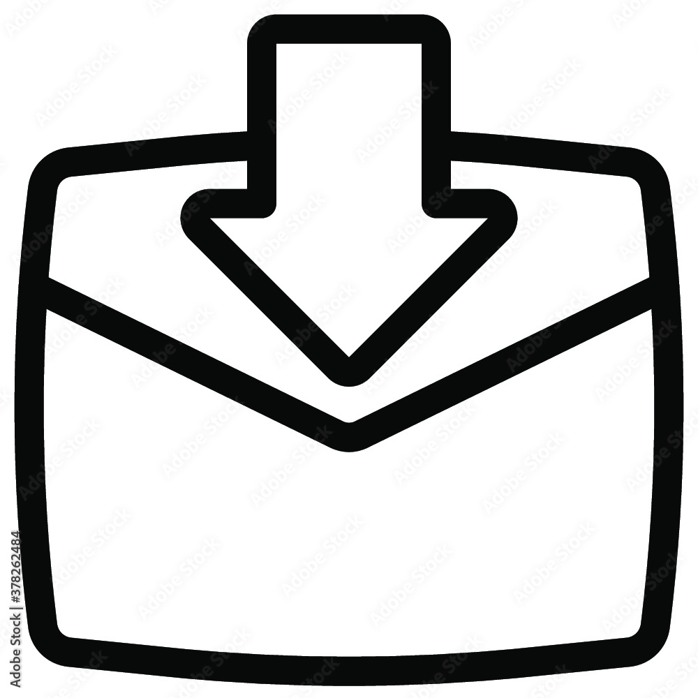 Poster message icon. mail icon. email icon. chat icon. chatting icon. line style icon. vector illustration.
