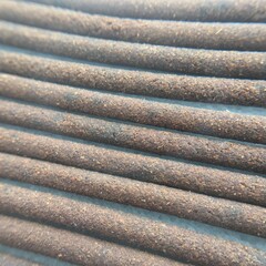 Indian aromatic incense sticks close up