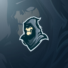 Skull Assassin Logo Gaming Mascot Esports