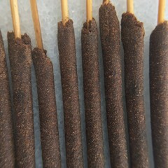 Indian aromatic incense sticks close up