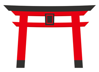 鳥居　年賀状・正月イメージ