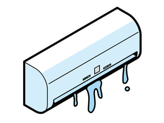 水が漏れるエアコン
