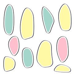 セリフ吹き出しセット　　【カラー】