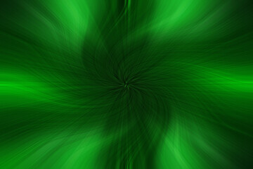 Abstract background of a stream green in the shape of a flower. Abstraction. 3D illustration