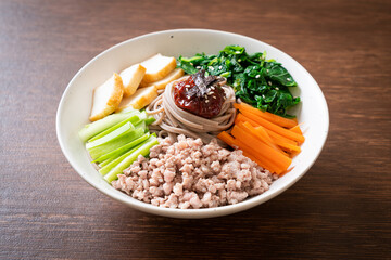 Korean spicy cold noodles