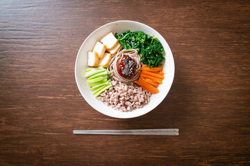 Korean spicy cold noodles