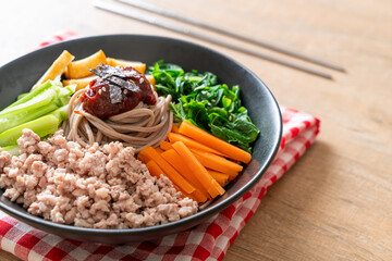 Korean spicy cold noodles