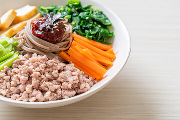 Korean spicy cold noodles