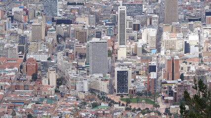 Fototapeta na wymiar Panoramic view of Bogota Colombia. 