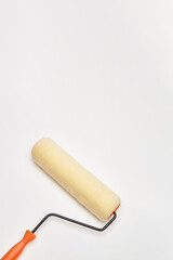 Paint roller isolated on white background.
