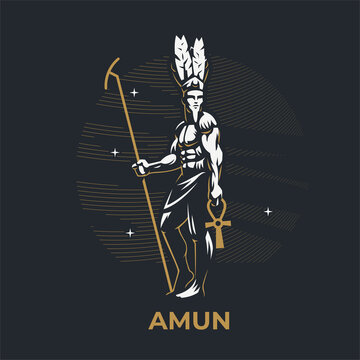 Egyptian god Amon. 