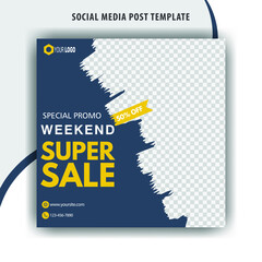 Template social media post, design for ads, template for fashion sale, web banner and social media post design