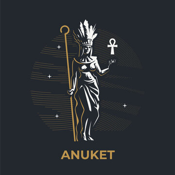 Egyptian goddess Anuket.
