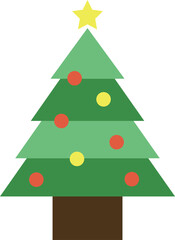 シンプルなクリスマスツリー