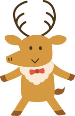 両手を広げるトナカイ