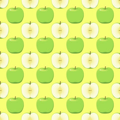 青林檎のパターンイラスト