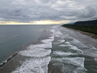 Aerial of Dominical and Uvita in Costa Rica	