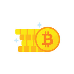 Bitcoin coins icon
