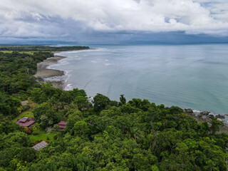 Fototapeta na wymiar Pristine undisturbed beaches of the Peninsula de Osa in Costa Rica