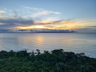 Fototapeta na wymiar Pristine undisturbed beaches of the Peninsula de Osa in Costa Rica 
