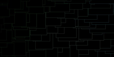 Dark Blue, Green vector layout with lines, rectangles. Modern design with rectangles in abstract style. Template for cellphones.