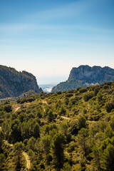 mountains landscape and coast view, Spain