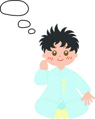 よく考える男の子