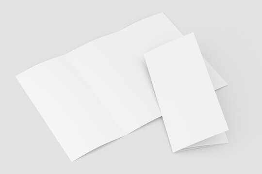 Trilold brochure leaflet presentation mock up