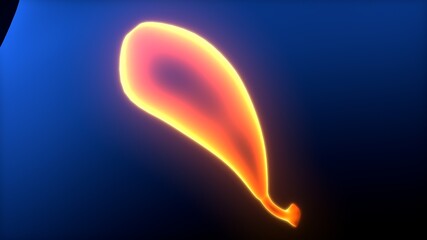 3d render of human body organ gallbladder anatomy
