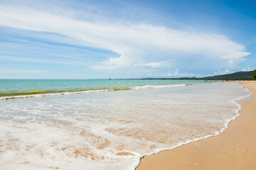 beautiful sea, sand and blue sky in Kao Lak, Thailand