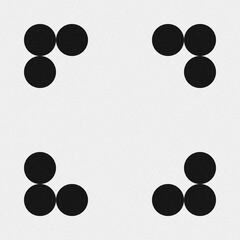 Abstract Cross Pattern Dots Logo generative computational art illustration