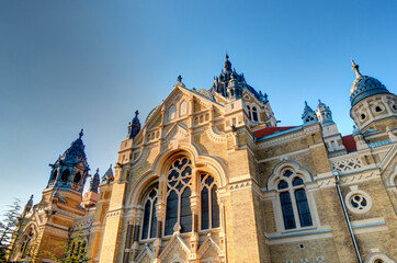 Fototapeta na wymiar Szeged landmarks, Hungary, HDR Image