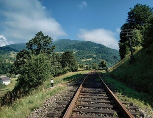 railway in the mountains
