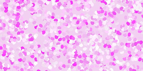 Light pink vector pattern with abstract shapes.