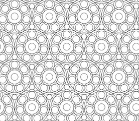 Seamless abstract pattern. Vector background black white design.