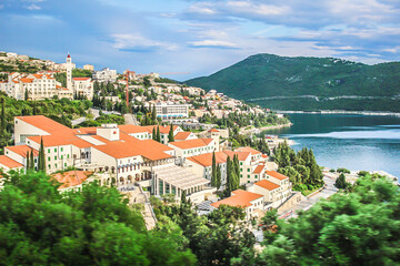 Naklejka na ściany i meble Beautiful wide view of Neum in Bosnia and Herzegovina