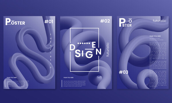 Abstract gradients waves music background. Futuristic color for print and web item. Liquid poster design .