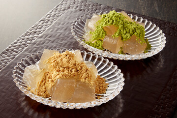 わらび餅【きな粉、抹茶】