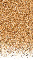 Red round gold glitter luxury sparkling confetti. 