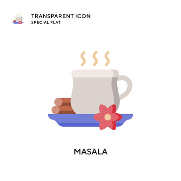 Masala Vector Icon. Flat Style Illustration. EPS 10 Vector.