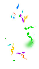 Streamers and confetti. Festive streamers tinsel a