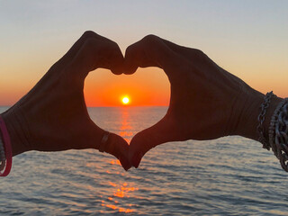 Tramonto con cuore
