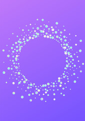 Obraz premium Holographic Confetti Transparent Blue Background. 