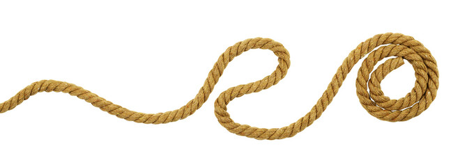 Brown cotton rope curl